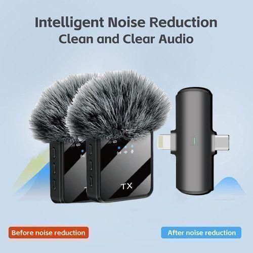 product_image_name-TX-F15-2 DOUBLE NOISE CANCELLING WIRELESS MICROPHONE FOR IPHONE AND TYPE C-1