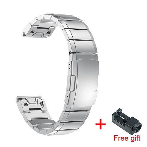 Garmin Fenix 5 22mm 5x 26mm Stainless steel replacement watch band quick fit