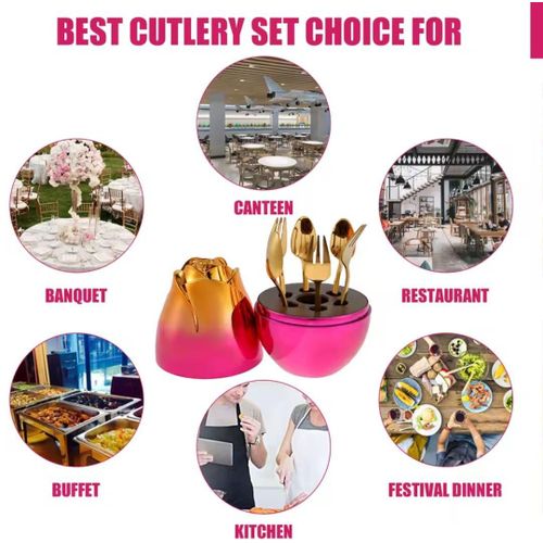 product_image_name-Generic-Mini 6pcs Desert Fruit Fork /Spoon With Store Box-2