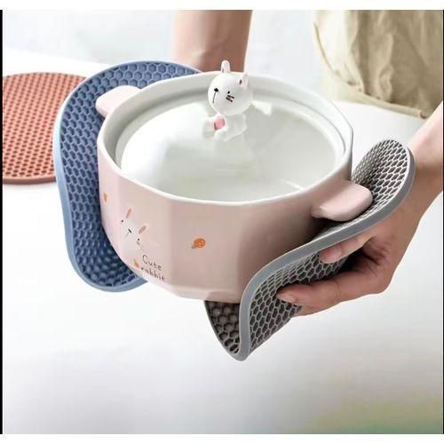product_image_name-Generic-Heat-Resistant Non-Slip Silicone Potmat/Tablemat -4pcs-2