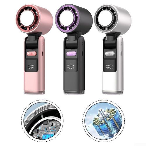 Generic Powerful Rechargeable High Speed Turbo Portable Fan, LED Display - image 5
