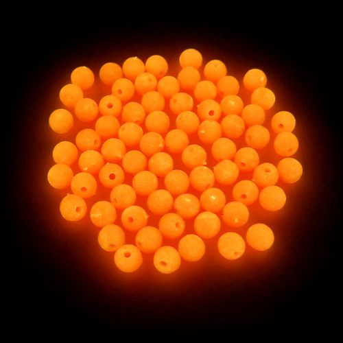 Generic 200 Pcs Luminous Fishing Float Beads Soft Olva/round Beads