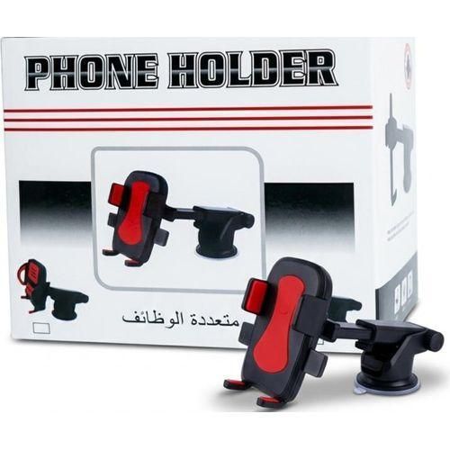 Generic 360° Adjustable Suction Plate Car Phone Holder for 4.5–7.0 Inch Smartphones
