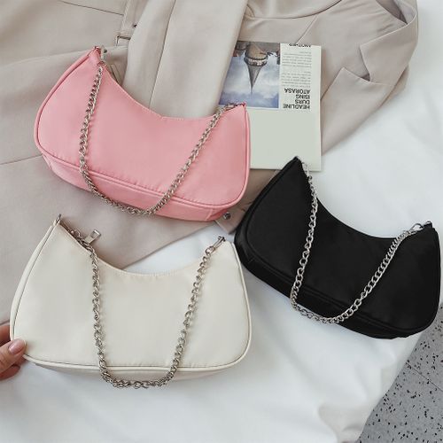 PU Leather Ladies Underarm Bags Fashion Chain Small Handbags Lady