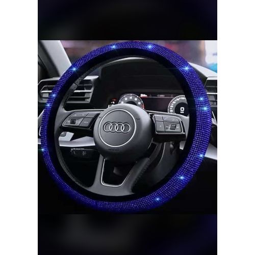 Blue diamond steering wheel cover sale