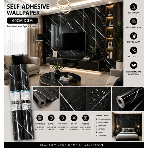 Generic Waterproof Wallpaper PVC Wall Sticker Self Adhesive