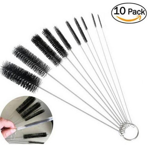 product_image_name-Generic-10Pcs Nylon Tube Straw Brush Set Cleaning Straw Brush Set-1