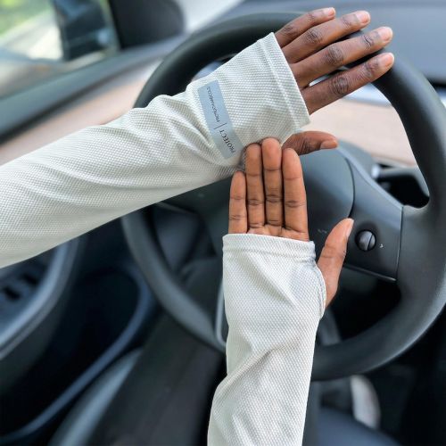 Generic 1 Pair Arm Sleeves Sunscreen Breathable Outdoor Protection Cover
