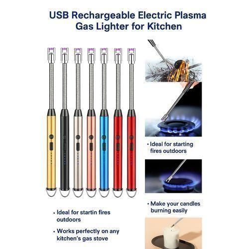 Generic 360° USB Rechargeable Electric Lighter – Windproof Pulse Igniter - image 3