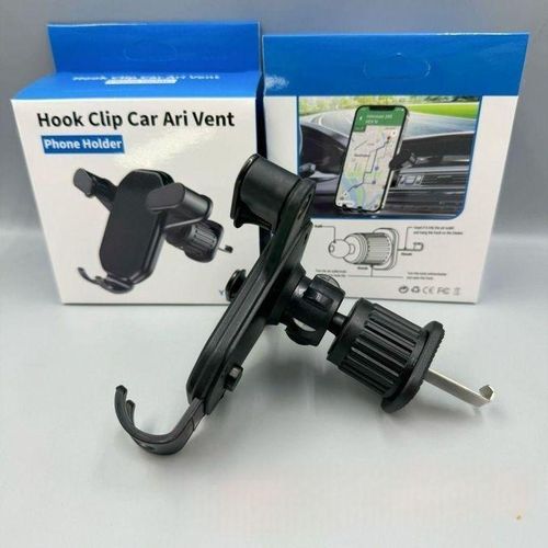 Generic Phone holder for car Air Outlet Clip Stand -Black - image 2