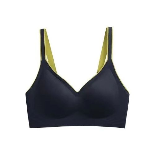 Fashion Latex Seamless Bra Comforable Bras For Women Push Up Underwear  Without Wire Free Plus Size Lingere No Steel Rims Beautiful Back Black