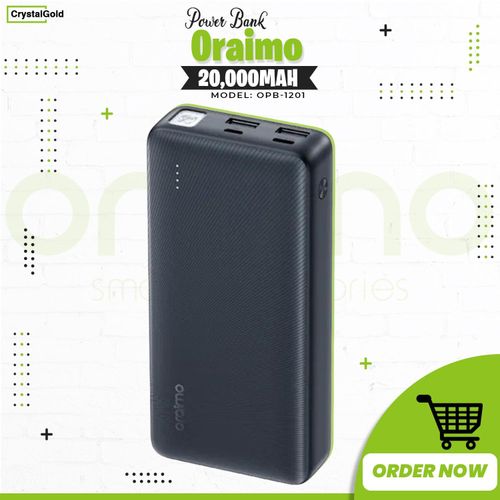 product_image_name-Oraimo-Traveler 12 20000mAh 12W Power Bank Type-C Input & Output Fast Charging-1
