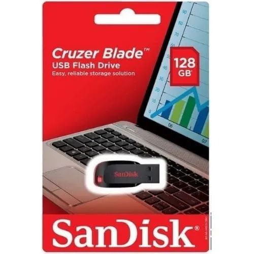product_image_name-SanDisk-Flash Cruzer Blade 128Gb Usb Flash Drive-1