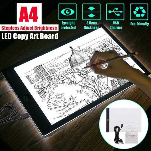 LED Light Pad A4 Light Table A4 LED Dimmable Light Plate Drawing