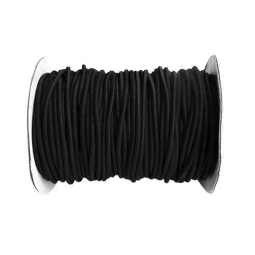 Generic 4mm Diameter Marine Grade Elastic Rope Shock Cord Strech 1m Black