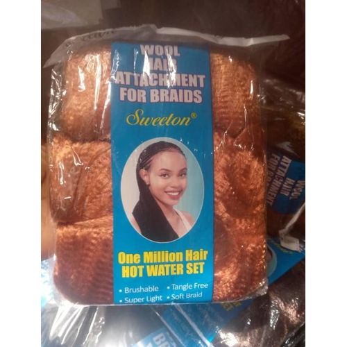 Generic Wool hair attachment for braids ( hot water set