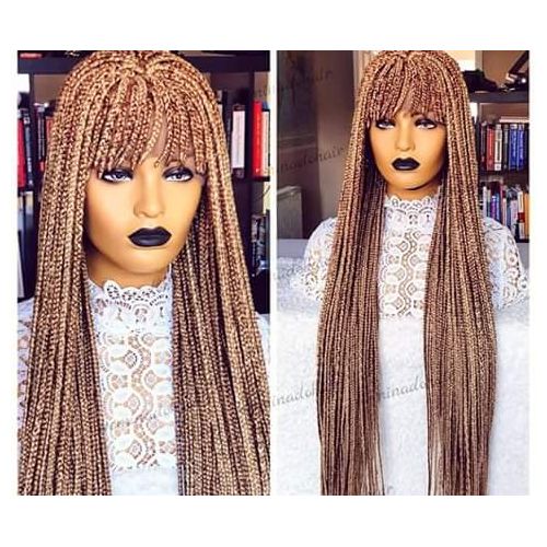 NeatandSleek  Ombre Box Braided Wig With Bang