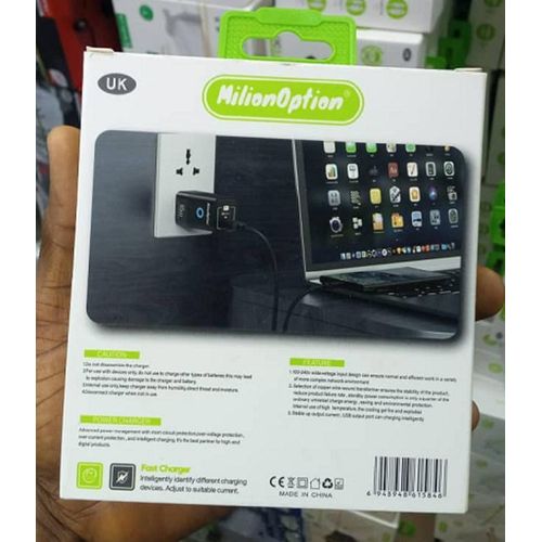 product_image_name-Generic-Original 65W QC 3.0  Super Fast Charge Adapter Charger with Fast USB Type C Cable-3