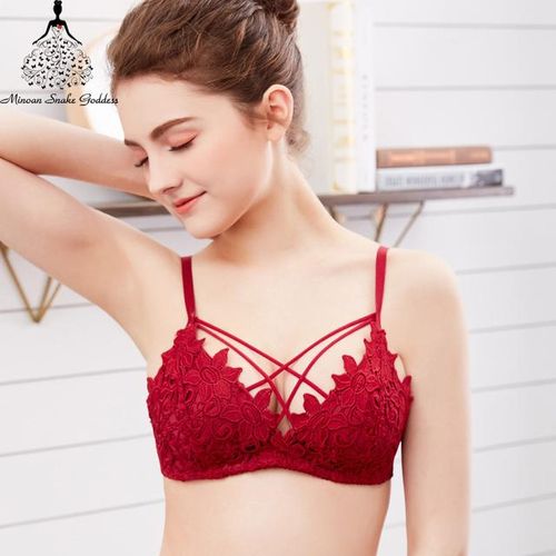 Lace Sexy Bras Lingerie Wireless Push Up for Women Brassiere