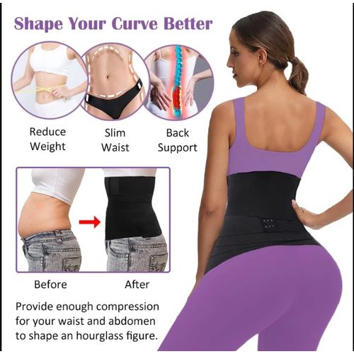 Waist Trainer For Women Under Clothes Waist Bandage Wrap With Loop