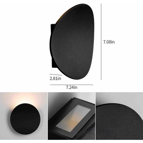 product_image_name-Light-LED OUTDOOR  INDOOR  LIGHTS Wall LIGHT- Wall Bracket BULB Living Room Glow LAMP HOTEL Decoration WATERPROOF LED BLACK -2