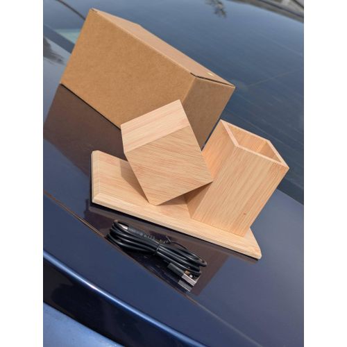 Generic Wooden Digital Alarm Desk Clock - image 3