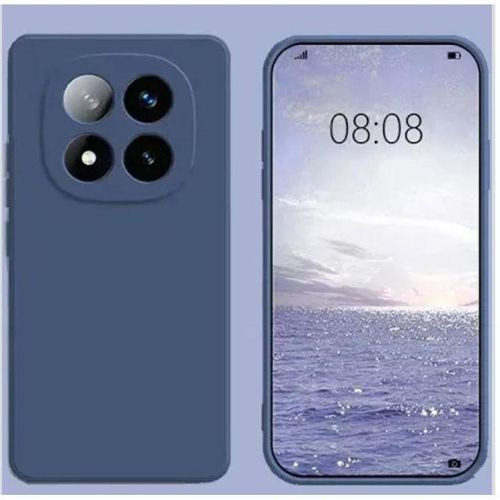Generic Silicon Back Case For REDMi Note 14 Pro Plus 5g - Blue