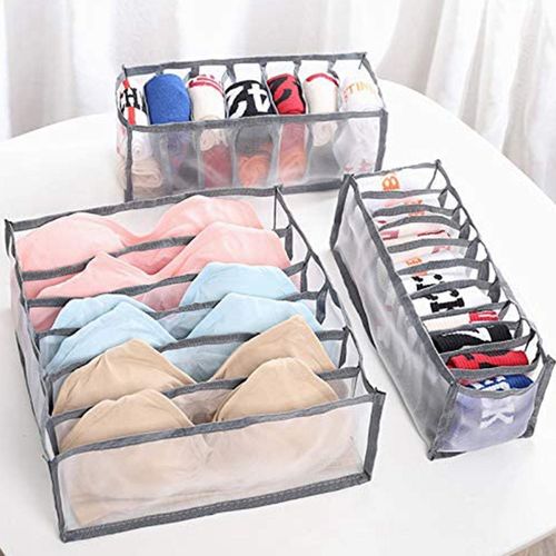 Generic 6Pcs Underwear Drawer Organizer Foldable Closet Clothes