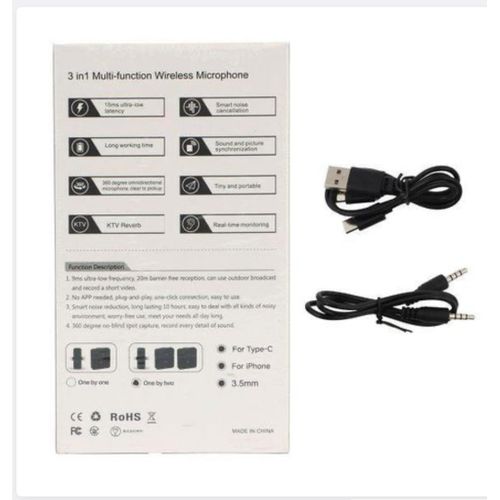Generic SX31 3 in 1 Multi Function Wireless Microphone - image 4