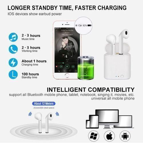 Generic Air Pro 9s Super Bass Wireless Bluetooth Earpods For IPhones And Android - image 3