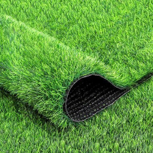 product_image_name-Flower-1 Square Meter Modern Artificial Grass Carpet Artificial Grass Rug Outdoor Indoor, Fake Grass Carpet Green Synthetic Grass Realistic Turf Rug with Drainage Holes for Garden Lawn Landscape Balcony Home Decoration-2