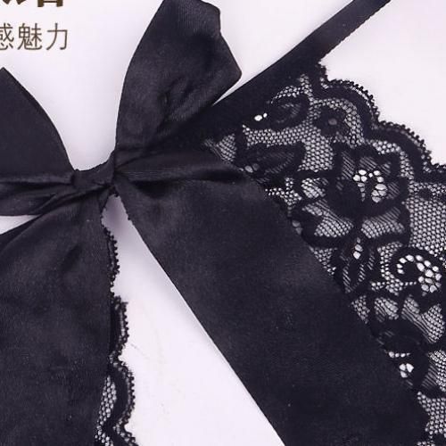 Fashion Women's Sexy Hollow Out Thong Lingerie Open Crotch Underwear Black