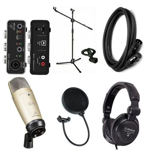 Generic Behringer Complete Recording Studio Equipment Combo