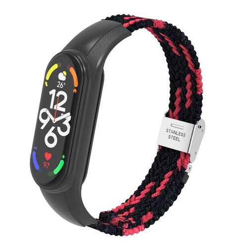 Strap for Mi band 7 6 Bracelet Elastic adjustable Nylon Braided