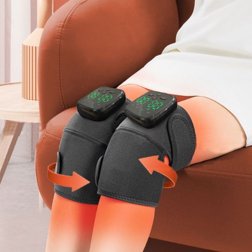 Generic Heated Vibration Knee Massager Brace Wrap