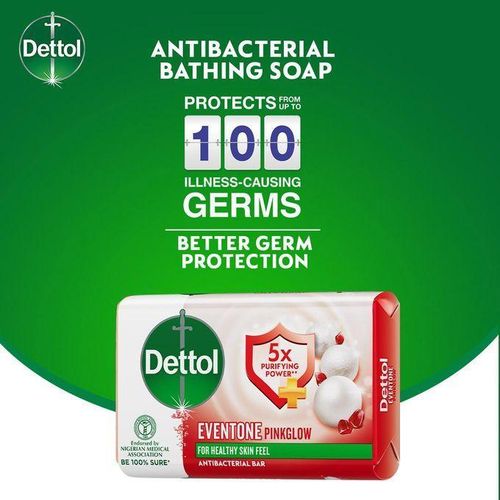 product_image_name-Dettol-Soap Pink Glow - 70g (Pack Of 6)-2