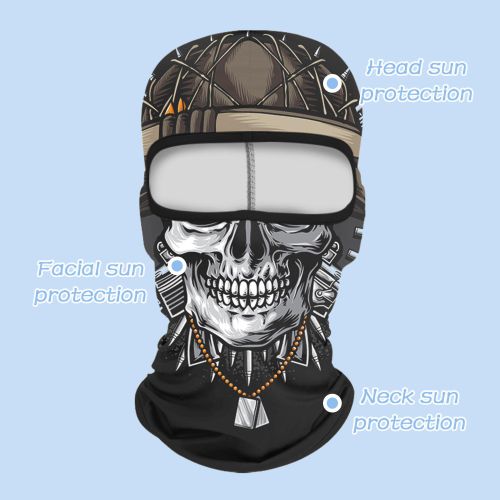 product_image_name-Generic-Cycling Full Face Mask Skull Sunshade Cover Cap Sunscreen Breathable-3