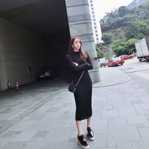Mid length sweater dress deals