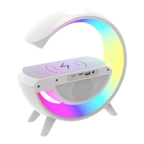 product_image_name-Generic-G-shape 3-in-1 Smart Led Night Light: Wireless Charger, Bluetooth Speaker & Alarm Clock-1
