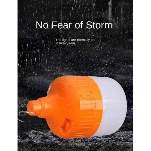 Generic RECHARGEABLE LED BULB 3 MODE PORTABLE CAPPING LIGHT 160W  4200mAh - image 2