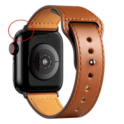 Leather Apple Watch 4 Band 44mm Women  Apple Watch Brown Leather Band -  New Sports - Aliexpress