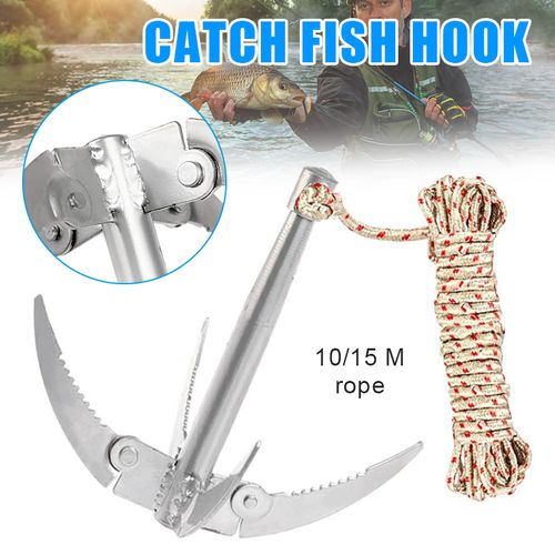 Generic Folding Boats Anchor Grappling Hook Survival Tool With Rope