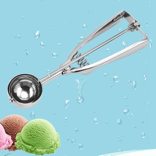 Stainless Steel Ice Cream Scooper withTrigger Release Large/Medium/Small  Stainless Steel Muffin Scoops for Baking Fruit Meatball - AliExpress