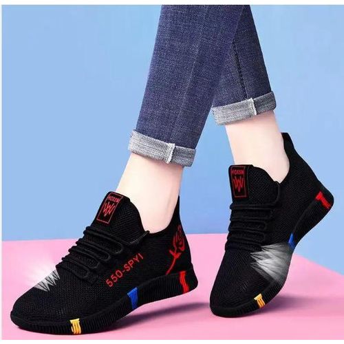 product_image_name-Fashion-Black School Casual Sport Trainers Running Shoes-2