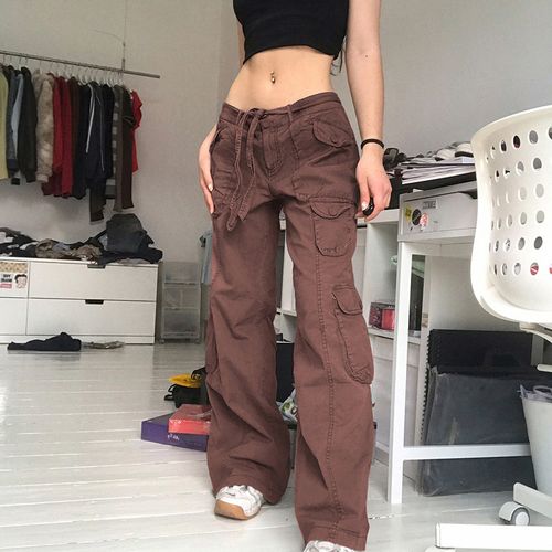 Women's Low-Rise Baggy Cargo Pants