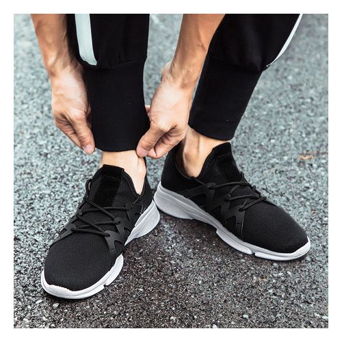 mens black smart trainers