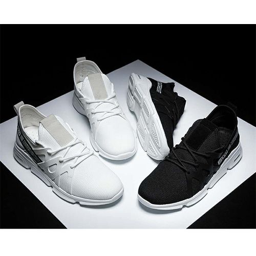 mens black smart trainers