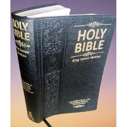 product_image_name-Generic-Holy Bible King James Version (KJV):Large Print with 53,000 Cross References,3-Year Bible Reading planner,Helps For Daily Application ,Concordance,Red Letter,Thumb Index & Ribbon Marker,Deluxe Black Leathersoft-8