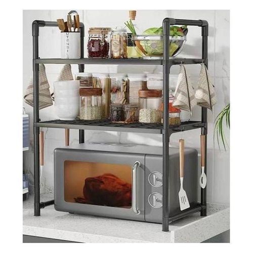 product_image_name-Generic-EXPANDABLE ADJUSTABLE MICROWAVE OVEN RACK METAL STAND STORAGE SHELF-1