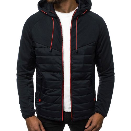 product_image_name-Fashion-Mens Lightweight Jackets Comfort Casual Zipper Coats - Black-1